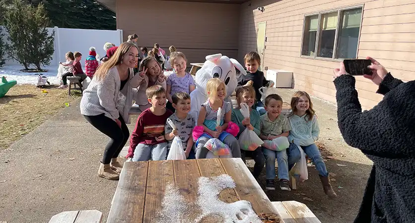 Girls playing with Sensory Slime