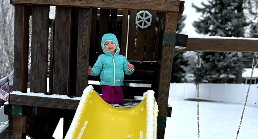 Outdoor Play area with Slide